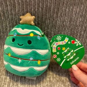 Johann the Christmas Tree Winter Squad Squishmallow 4” NWT